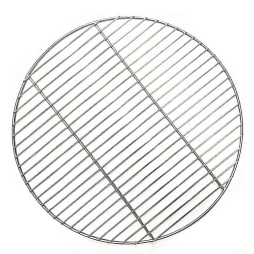 Oniissy Edelstahl-Grillrost, rund, Grillgitter, Netz, für Outdoor-Grillen, Camping, Picknick, mit gleichmäßiger Wärmeverteilung, 28 cm, 33 cm, 38 cm, perfekt für Grillabende, Camping-Ausflüge (28 cm) Oniissy Edelstahl-Grillrost, rund, Grillgitter, Netz, für Outdoor-Grillen, Camping, Picknick, mit gleichmäßiger Wärmeverteilung, 28 cm, 33 cm, 38 cm, perfekt für Grillabende, Camping-Ausflüge (28 cm) von Oniissy
