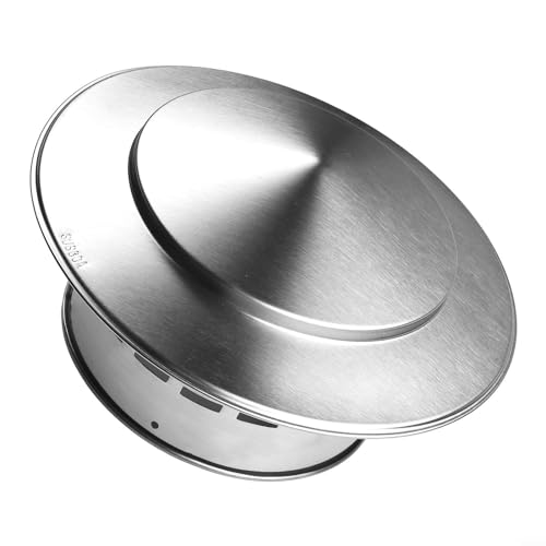 Oniissy Edelstahl Schornsteinkappe Außenwand Lüftungsauslass Dachk Abdeckung Anti-Schmutz Luftabzugshaube für Küche Badezimmer 110 mm 160 mm (160 mm) von Oniissy