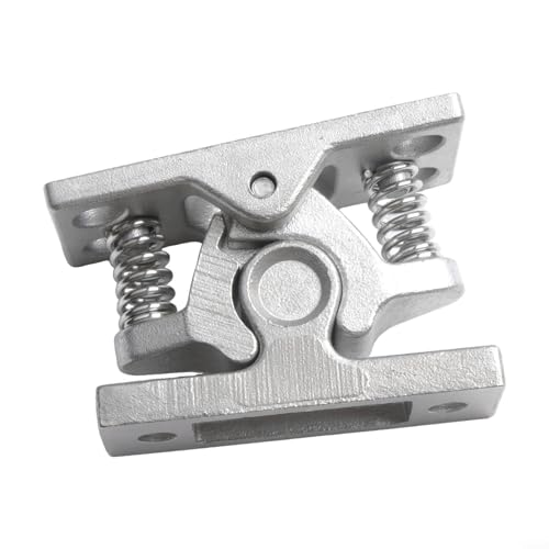 Oniissy Edelstahl-Türschloss-Stopper, Doppelrollenschnäpper mit Entriegelungsmechanismus für Wohnmobile, Wohnwagen, Motorboote, Schranktüren (Edelstahl) von Oniissy