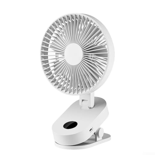 Oniissy Elektrischer Wandventilator mit Clip, 4000 mAh, wiederaufladbarer, tragbarer Schreibtisch-Oszillierender Ventilator, leiser Betrieb, einstellbare Geschwindigkeit für Büro, Schlafsaal Oniissy Elektrischer Wandventilator mit Clip, 4000 mAh, wiederaufladbarer, tragbarer Schreibtisch-Oszillierender Ventilator, leiser Betrieb, einstellbare Geschwindigkeit für Büro, Schlafsaal von Oniissy