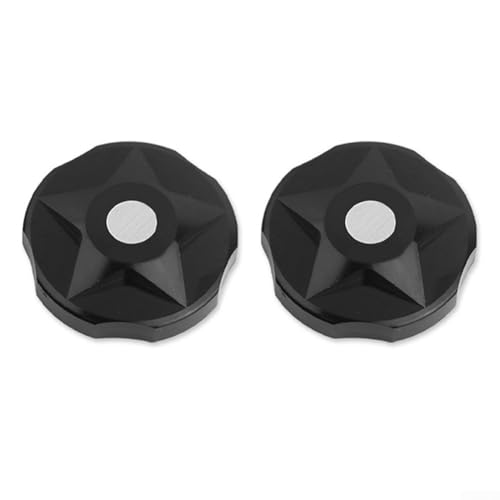 Oniissy Fahrrad-Vorderradgabel-Federungskappenabdeckung für AV-Ventil, passend für Magura, Fox, für DT-Gabeln, CNC-eloxierte Aluminiumlegierung, inkl. 2 Abdeckungen (schwarz) von Oniissy