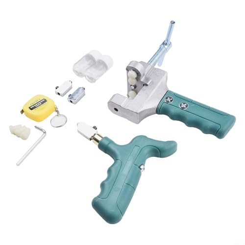 Oniissy Fliesen-Glasschneider-Set mit Schneidkopf aus legiertem Stahl und ergonomischem Griff, manuelle Fliesenbrechzange zum geraden Schneiden von Fliesen, Glas, Spiegeln und mehr, 10 Stück von Oniissy