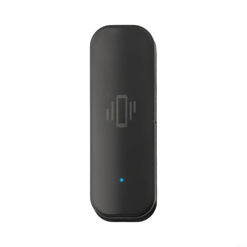 Oniissy Für Zigbee Vibrationssensor für Tuya Smart Home Vibrationssensor Fernalarm, für genaue Heimüberwachung (für Zigbee schwarz) von Oniissy