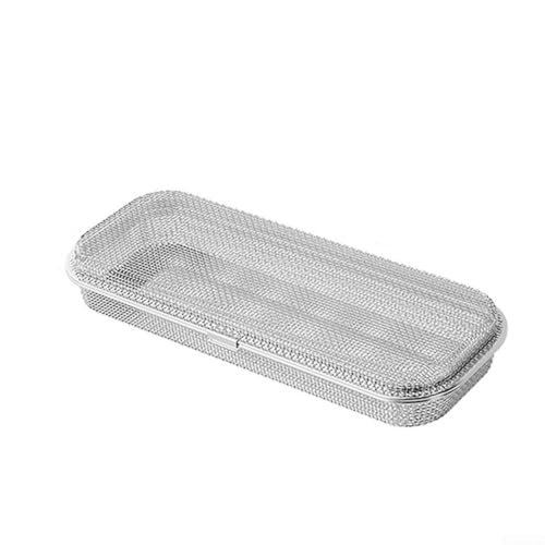 Oniissy Geschirrspüler Utensilienkorb, Geschirrspülerkorb für Kleinteile Edelstahl Geschirrspüler Aufbewahrungskorb, kompatibel mit Standard-Geschirrspülern, 27,5 x 11,5 x 4,5 cm/27,5 x 11,2 x 7 cm von Oniissy
