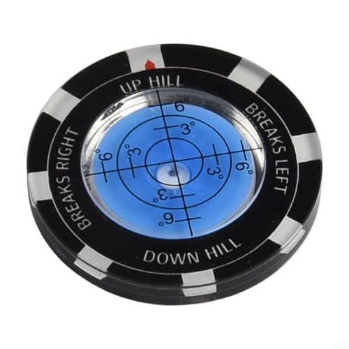 Oniissy Green Reader Ballmarker mit magnetischem Hutclip, tragbare Mini-Wasserwaage für genaue Neigungsmessung und Trainingshilfe, langlebige Legierungskurse (blau) von Oniissy