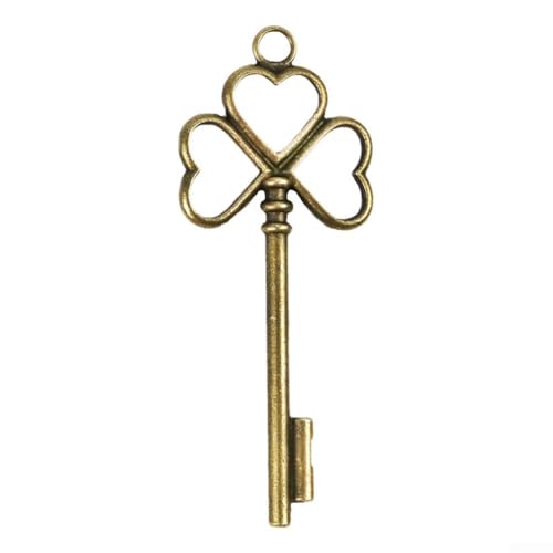 Oniissy Großes antikes Vintage-Messing-Skelett-Schlüsselschrankschloss für Wohnmöbel, dekorativer Bronze-Metalllegierungsschlüssel für Schublade, Schrank, Schmuckkasten, DIY Handwerk und Schätze (A) Oniissy Großes antikes Vintage-Messing-Skelett-Schlüsselschrankschloss für Wohnmöbel, dekorativer Bronze-Metalllegierungsschlüssel für Schublade, Schrank, Schmuckkasten, DIY Handwerk und Schätze (A) von Oniissy