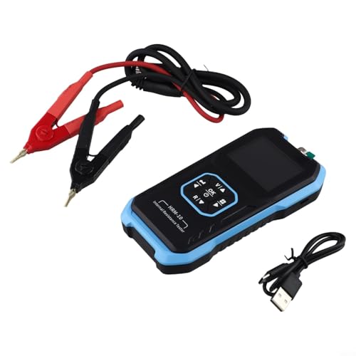 Oniissy HRM-10 Batterie-Innenwiderstandsmessgerät mit TFT-Farbdisplay, 0 ~ ± 100 V Spannung und 0 ~ 200 Ω Widerstandsmessung, 0,5 % Genauigkeit, Kelvin-4-Draht-Verbindung, Oniissy HRM-10 Batterie-Innenwiderstandsmessgerät mit TFT-Farbdisplay, 0 ~ ± 100 V Spannung und 0 ~ 200 Ω Widerstandsmessung, 0,5 % Genauigkeit, Kelvin-4-Draht-Verbindung, von Oniissy
