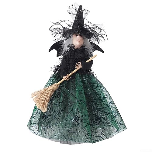 Oniissy Hexenpuppe Halloween Dekoration Haus Hexe Zauberer Figur Ornamente - Gruselige Halloween Dekorationen Outdoor, Halloween Hexen Outdoor & Indoor Halloween Hexe Dekor von Oniissy