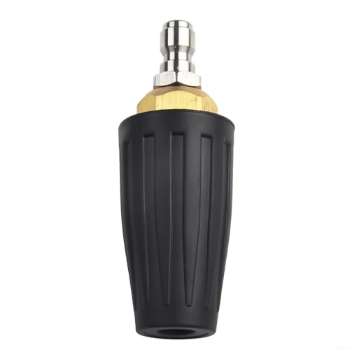 Oniissy Hochdruckreiniger-Turbodüse, 4000 PSI, 1/4 Zoll, Schnellanschluss, rotierende Sprühspitze, Messing- und Edelstahl-Konstruktion, passend für die meisten Marken zur Reinigung (040) von Oniissy