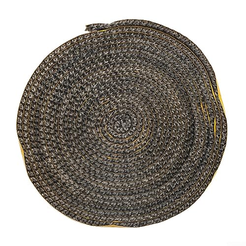 Oniissy Kamin Dichtungsband Selbstklebend Baumwolle Klebeband Einfache Installation 4m Länge 10mm Breite 2mm Dicke für Glasscheiben Dehnfugen Türen Rohre Ersatz von Oniissy