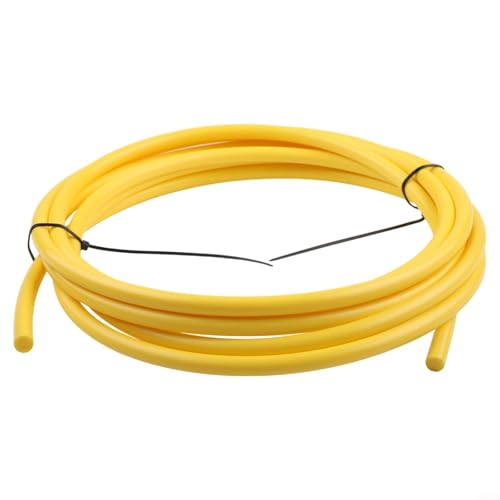 Oniissy Kupferrohrbieger-Set für Klimaanlage und HLK-Systeme, integrierte PE-Kunststoffrohr-Biegestreifen, 4 Größen 1/4, 3/8, 1/2, 5/8, 4 m Länge, farbcodiert für einfache (gelb) von Oniissy