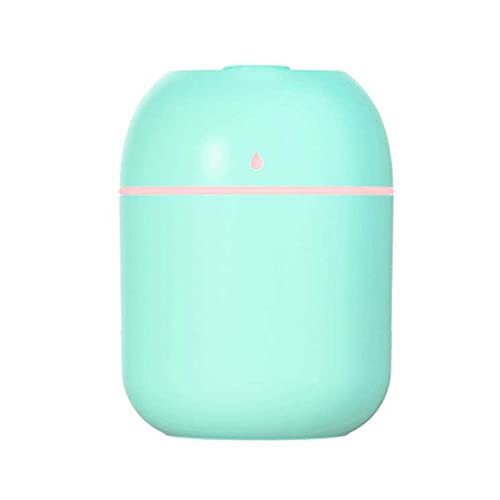 Oniissy Luftbefeuchter Tragbarer Mini Luftbefeuchter für Schlafzimmer, Persönlicher Desktop Luftbefeuchter, USB Cool Mist Luftbefeuchter mit Licht, für Büro Zuhause Auto-Grün von Oniissy