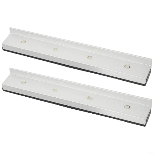 Oniissy Magnetische Schraubstock-Pads aus Aluminiumlegierung und Gummi, Schutzbacken mit starker Magnet-Adsorption und rutschfest, für Schraubstockschutz in 7,6 bis 20,3 cm Größen Pro (200 mm) von Oniissy