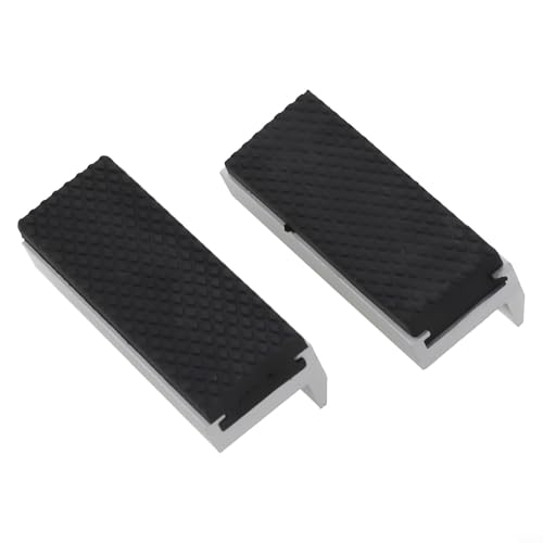 Oniissy Magnetische Schraubstock-Pads aus Aluminiumlegierung und Gummi, Schutzbacken mit starker Magnet-Adsorption und rutschfest, für Schraubstockschutz in 7,6 bis 20,3 cm Größen Pro (75 mm) von Oniissy