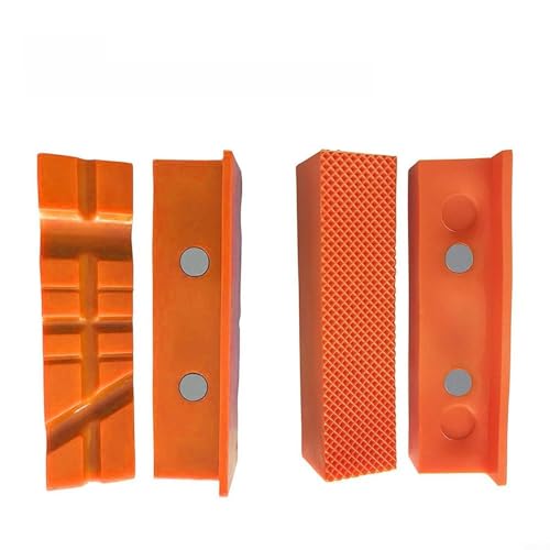 Oniissy Magnetische weiche Backenpolster für Schraubstock, 11,2 cm, PPT-Gummi-Schraubstockbacken mit starken eingebetteten Magneten, schützen Holz, Metall, Kunststoff, Rohre und Feinheit (15,2 cm von Oniissy