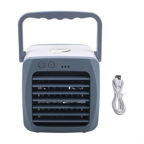 Oniissy Mini USB Persönliche Klimaanlage Ventilator Tragbares Kühlgerät mit Wassertank Desktop Luftbefeuchter für Fahrzeug Home Office Camping von Oniissy
