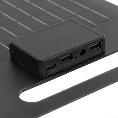 Oniissy Monokristallines Solarpanel, tragbares Gleichstrom-Ladegerät, IP65, wasserdicht, für Wohnmobil, Gewächshaus, Batterieladung, 435 x 200 mm, leichtes Outdoor-Power-Kit von Oniissy