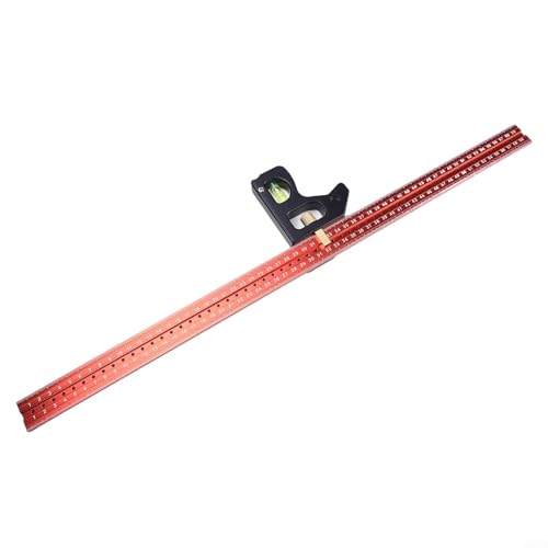 Oniissy Multifunktionaler Kombinationswinkel aus Edelstahl, 400 mm/300 mm/600 mm, hochpräzises Messwerkzeug für Holzbearbeitung, mit beweglichem Vierkantkopf und Sockel aus Aluminiumlegierung (600 mm) von Oniissy