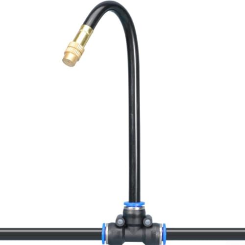 Oniissy Nebelsprinkler-System: Reguliert die Bewässerung und Kühlung Ihres Gartens, verstellbarer Messing-Sprühnebel, für den Außenbereich, Garten, Terrasse, Gewächshaus (20 m) von Oniissy
