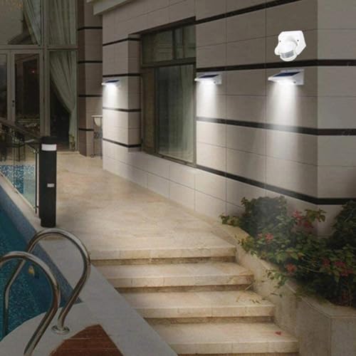 Oniissy PIR-Bewegungsmelder für den Außenbereich, IP54, wasserdicht, einstellbarer Erfassungsbereich, Tag-Nachtlicht-Kontrollschalter für Tür, Flur, Balkon, Garage (weiß) von Oniissy