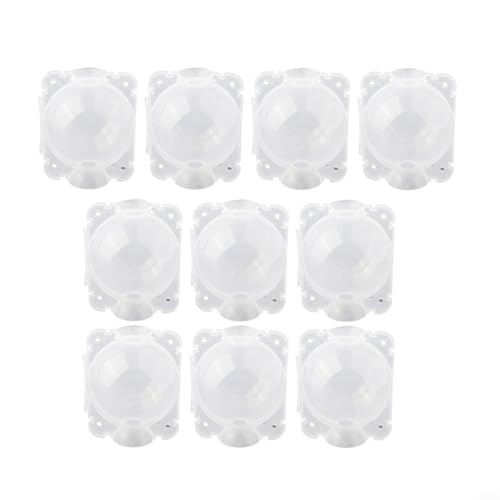 Oniissy Pflanzen-Anzuchtkasten, Garten, Pfropfball, Baumwurzelsystem, Innen- und Außenbereich, Pflanzenklongerät, transparentes Zuchtausrüstungs-Set, 5 cm, 10 Stück (transparent, 8 cm) von Oniissy