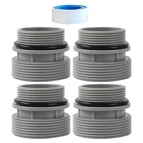 Oniissy Poolschlauch-Umrüstsatz, oberirdischer Pooladapteranschluss, für Intex Pools 40 mm auf 1 1/2 Zoll Filterschlauch-Umrüstsatz, 4 Stück von Oniissy