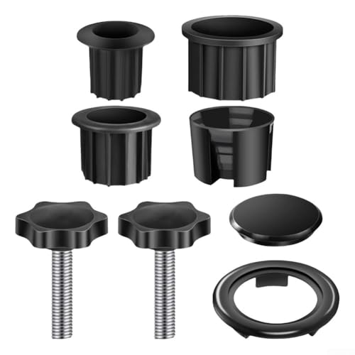 Oniissy Robuste Schirm-Basishalterung, Garten-Sonnenschirm-Basis-Adapter-Set, Kunststoff-Reduzierringe Set mit Sockelhülse für Terrassenschirmständer von Oniissy