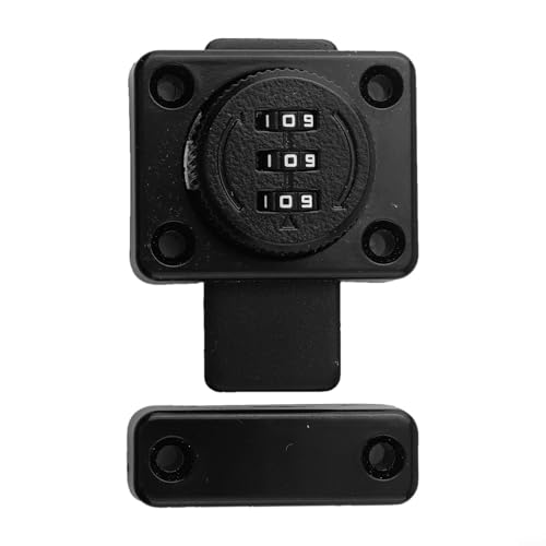 Oniissy Robustes Kombinationsschieberschloss für Tore, Schuppen, Türen, Garagen, Wohnwagen, mit zurücksetzbarem Code, manipulationssichere Schrauben, Zinklegierung, Eisenkonstruktion, Innen- und von Oniissy