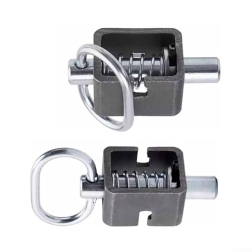 Oniissy Robustes Metall-Feder-Torriegel, Montageschloss mit einfachem Rohr für Kippanhänger, Rampentore, Wohnmobile, erosionsbeständiges Design (4 Stück) von Oniissy