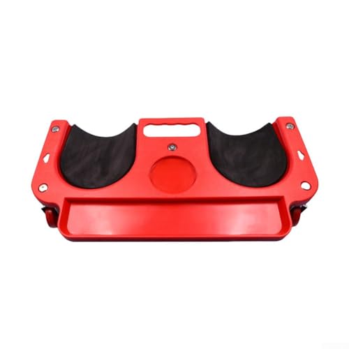 Oniissy Rollende Knieschoner aus Polyethylen, hochschlagfester Rahmen – 360-Grad-Mobilität – Gleit-Kniewagen Schutzkissen – Gartenarbeit Knie – tragbares Kniepolster (rot) von Oniissy