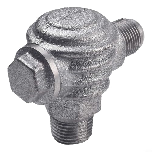 Oniissy Rückschlagventilanschluss aus Eisen mit 3 Anschlüssen, Außengewinde für Luftkompressor und Luftpumpe, Ersatzarmatur mit langlebiger Konstruktion, verbindet Rohr, Luftdruckbehälter (20 x 19 x von Oniissy