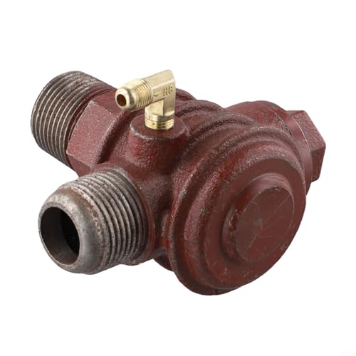 Oniissy Rückschlagventilanschluss aus Eisen mit 3 Anschlüssen für Luftkompressor und Luftpumpe, Ersatzarmatur mit langlebiger Konstruktion, verbindet Rohr, Luftdrucktank (2,5 x 2,5 cm) von Oniissy