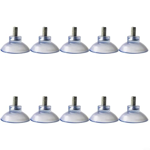 Oniissy Saugnäpfe mit transparenter M8-Mutter-Rändelschraube für sichere Montage auf glatten Oberflächen wie Glas, Flügel oder Wand, langlebiges PVC-Material für Badezimmer-Wandhaken, Küche (50 mm) Oniissy Saugnäpfe mit transparenter M8-Mutter-Rändelschraube für sichere Montage auf glatten Oberflächen wie Glas, Flügel oder Wand, langlebiges PVC-Material für Badezimmer-Wandhaken, Küche (50 mm) von Oniissy