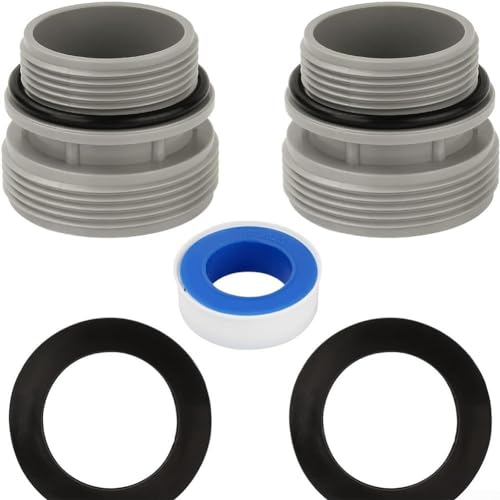 Oniissy Schlauchadapter Umrüstsatz, 4560 40 mm Schlauch auf 1-1/2 Zoll Einlassauslassadapter Umrüstsatz kompatibel mit für Intex Pools für Filterpumpe & Salzwasser Umrüstsatz (B), F2U71YD04E3W73HV8DC4 von Oniissy