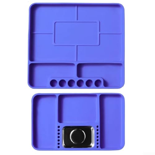 Oniissy Silikon-Werkzeugablage mit magnetischem Kleinteil-Organizer, rutschfester Werkzeug-Aufbewahrungshalter für Werkstatt, Garage, Schrauben, Bits, Zubehör, stapelbar, platzsparend Oniissy Silikon-Werkzeugablage mit magnetischem Kleinteil-Organizer, rutschfester Werkzeug-Aufbewahrungshalter für Werkstatt, Garage, Schrauben, Bits, Zubehör, stapelbar, platzsparend von Oniissy