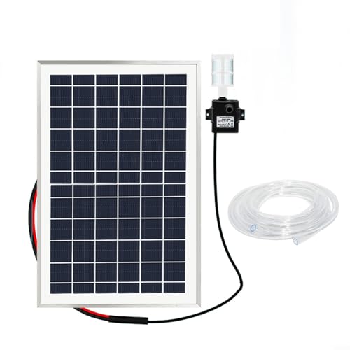 Oniissy Solar-Springbrunnenpumpe, 9 V, 10 W, montierte Solarmodul-Tauchpumpe, polykristallines Solarpanel für kleine bis mittelgroße Behälter Oniissy Solar-Springbrunnenpumpe, 9 V, 10 W, montierte Solarmodul-Tauchpumpe, polykristallines Solarpanel für kleine bis mittelgroße Behälter von Oniissy