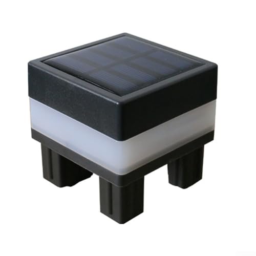 Oniissy Solarbetriebene Säulenleuchte für den Außenbereich, wasserdicht, quadratische Pfostenkappenlampe mit monokristallinem Panel, IP44, für Garten, Hof, Terrasse, Zaun, einfache Installation (A) Oniissy Solarbetriebene Säulenleuchte für den Außenbereich, wasserdicht, quadratische Pfostenkappenlampe mit monokristallinem Panel, IP44, für Garten, Hof, Terrasse, Zaun, einfache Installation (A) von Oniissy
