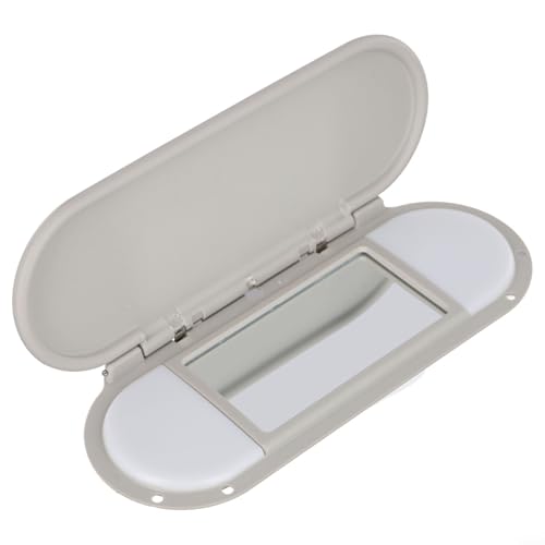 Oniissy Sonnenblende Schminkspiegelabdeckung für BMW Mini Cooper F55 F56 F60 15–2022, Ersatz ABS Glas Metall PC, OEM 51167366950, graues Innenzubehör Oniissy Sonnenblende Schminkspiegelabdeckung für BMW Mini Cooper F55 F56 F60 15–2022, Ersatz ABS Glas Metall PC, OEM 51167366950, graues Innenzubehör von Oniissy