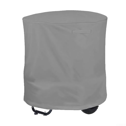 Oniissy Stoffabdeckung für hohe Beanspruchung für Holzhäcksler und Mulcher, für Holzhäcksler 210D Oxford Tuch Holzbrecher Abdeckung mit UV-Schutz (grau) von Oniissy