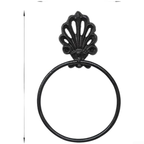 Oniissy Toilettenpapierhalter aus Gusseisen, Wandmontage, Vintage-Stil, für Küche und Bad, mit robuster Textur und traditionellem Aussehen für organisierte Aufbewahrung (C) von Oniissy