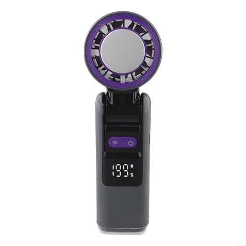 Oniissy Tragbarer Handventilator mit digitalem LED-Display, 199 Geschwindigkeitseinstellungen, 4000 mAh, wiederaufladbarer Akku, Typ-C-Ladegerät, persönliches Kühlgerät, perfekter Begleiter für Reisen Oniissy Tragbarer Handventilator mit digitalem LED-Display, 199 Geschwindigkeitseinstellungen, 4000 mAh, wiederaufladbarer Akku, Typ-C-Ladegerät, persönliches Kühlgerät, perfekter Begleiter für Reisen von Oniissy