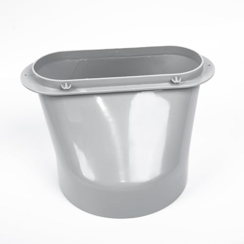 Oniissy Tragbarer Klimaanlagenflügel für Fensterabluftschlauch-Adapter, Kunststoff-Schnittstellenanschluss für flache, quadratische oder runde Kanalöffnungen (flacher Mund) von Oniissy