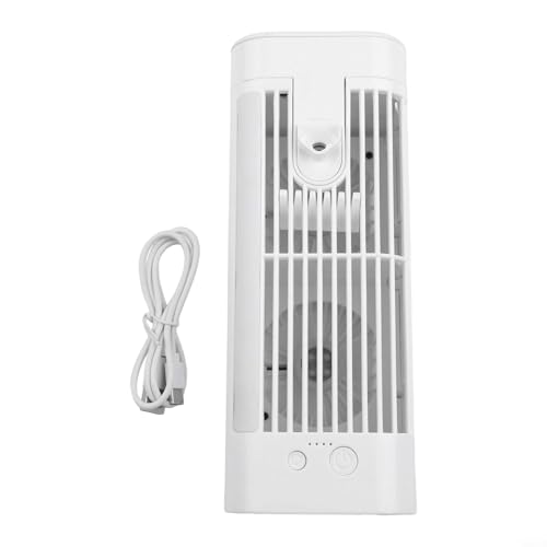 Oniissy Tragbarer Mini-Klimaanlagen-USB-Schreibtischventilator mit 3 Geschwindigkeiten, leiser persönlicher Luftkühler für Büro, Schlafzimmer, Typ-C wiederaufladbarer Kühlventilator mit Nachtlicht und Oniissy Tragbarer Mini-Klimaanlagen-USB-Schreibtischventilator mit 3 Geschwindigkeiten, leiser persönlicher Luftkühler für Büro, Schlafzimmer, Typ-C wiederaufladbarer Kühlventilator mit Nachtlicht und von Oniissy