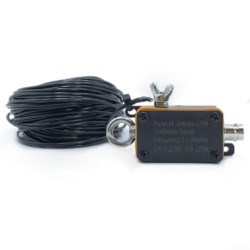 Oniissy Tragbares Ende gespeist Halbwelle HF 1-30MHz Breitband Pocket Kurzwelle mit BNC-Stecker, kompaktes leichtes Design für Schinken-Amateure von Oniissy