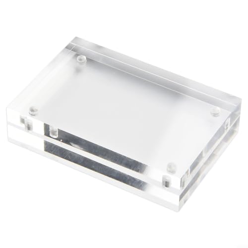 Oniissy Transparenter Acryl-Bilderrahmen mit Magnet, 10 + 10 mm Dicke, stilvoll und funktional für Zuhause oder Büro (8 x 12 cm) von Oniissy