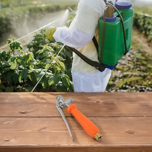 Oniissy Trigger Sprayer Griff Teile Messing Edelstahl Verstellbare Düse Garten Schädlingsbekämpfung Bewässerungssystem Hochdruck-Pistolengriff Multi-Sprühmuster (groß) von Oniissy
