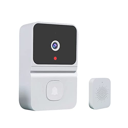 Oniissy Video Doorbell Wireless Doorbell Smarts Wireless Wifi Video Doorbell Phone Doorbell Intercom Security Camera Bell with Pir Motion Detection for Family Room Door White von Oniissy