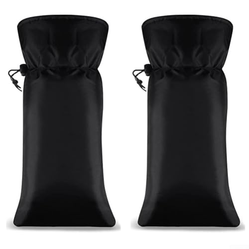 Oniissy Wasserhahn-Frostschutzabdeckung mit silberbeschichtetem PE-Tuch und robuster Isolierung für Outdoor-Zapfen bei harten Winterbedingungen (Kordelzug-Stil) von Oniissy