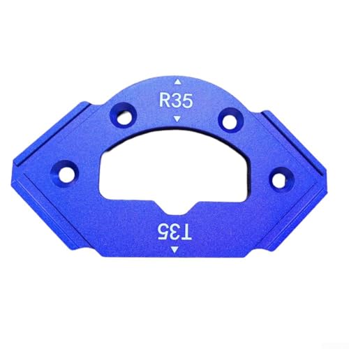 Radius Jig Router Template - Round Corner Radius Templates - Arcangle Positioning Template Corner Radius Positioning Jig R10 R15 Double Limit Support Plate (RT35) von Oniissy