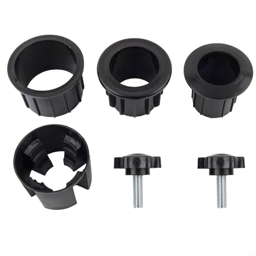 Schirmständer-Ersatz-Kits, Garten-Sonnenschirm-Basisständer, Lochring-Stecker-Abdeckung mit Handknauf, Gewindeschraube für Hinterhof, Terrassentisch, Outdoor-Regenschirm-Teile von Oniissy